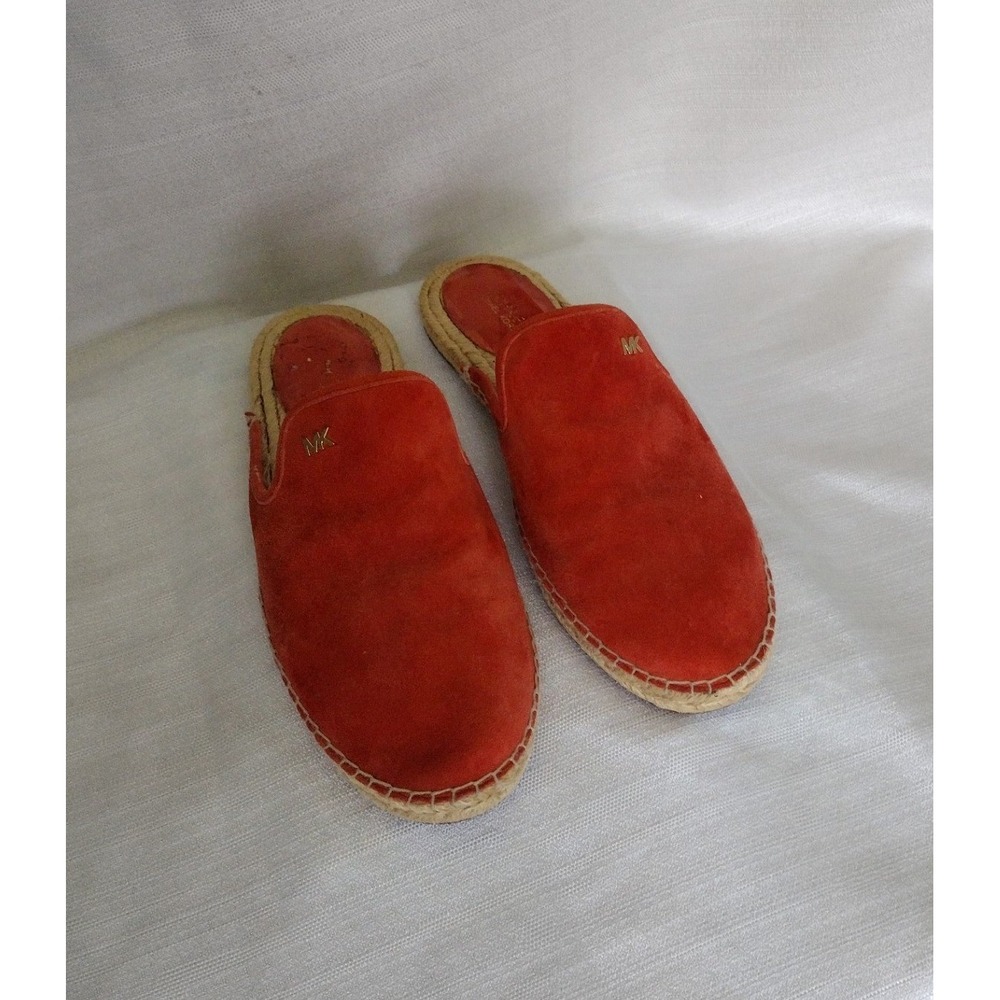 MICHAEL Michael Kors Mandarin Suede Espadrille Mules Women's 8 Slip-On Sandals